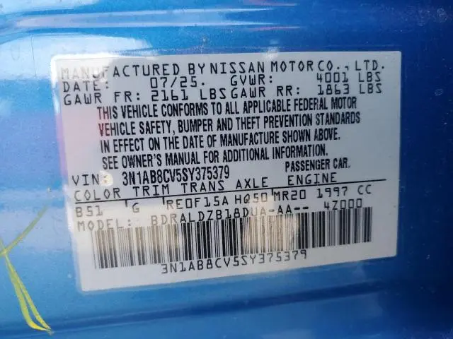 2025 NISSAN SENTRA SV  