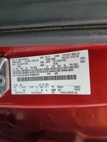 2015 FORD ESCAPE TITANIUM  