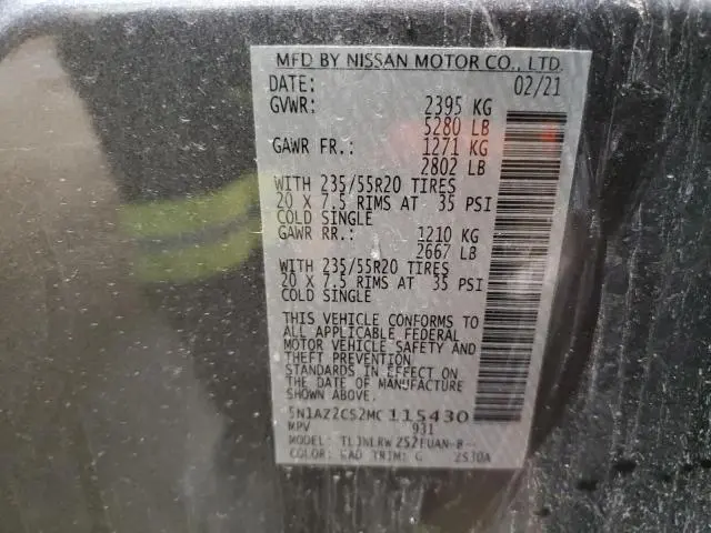 2021 NISSAN MURANO SL