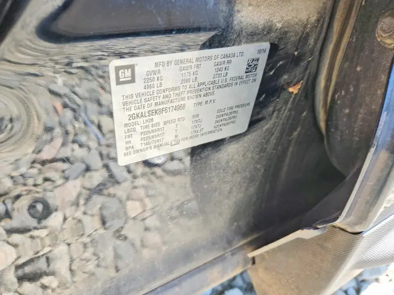 2015 GMC TERRAIN SLT  