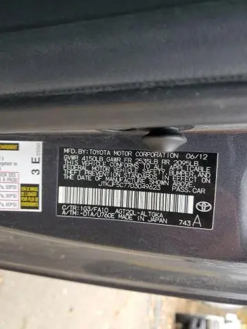 2013 TOYOTA SCION TC   