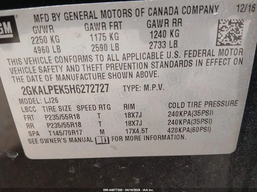 2017 GMC TERRAIN SLT