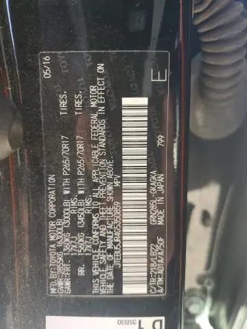 2016 TOYOTA 4RUNNER SR5/SR5 PREMIUM  