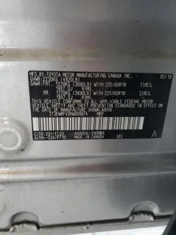 2019 TOYOTA RAV4 XSE