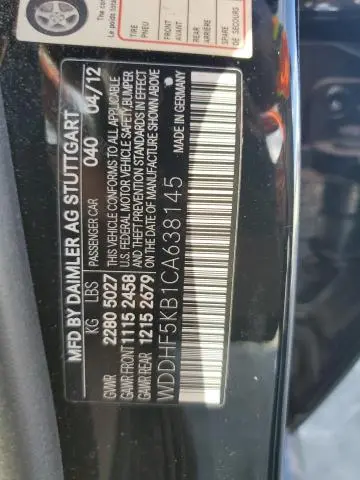 2012 MERCEDES-BENZ E 350  