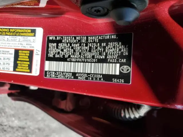2015 TOYOTA CAMRY HYBRID  