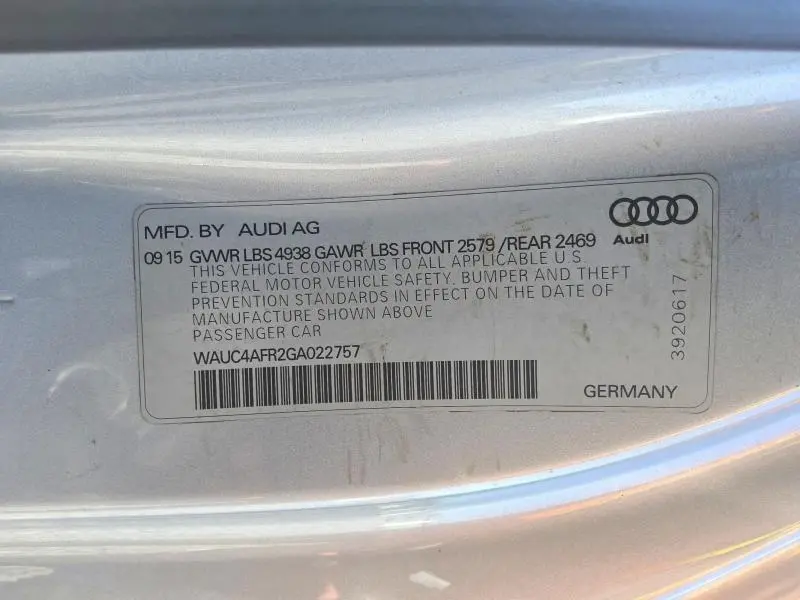 2016 AUDI S5 PREMIUM PLUS  