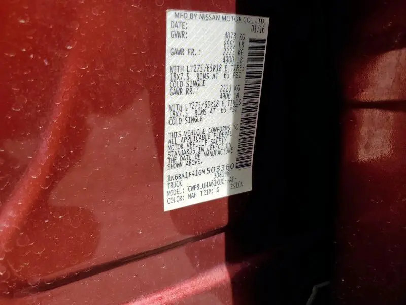 2016 NISSAN TITAN XD SL