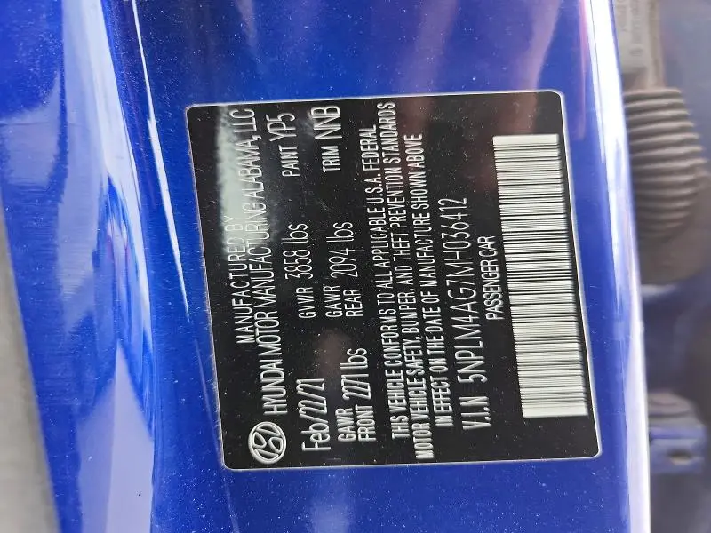 2021 HYUNDAI ELANTRA SEL  
