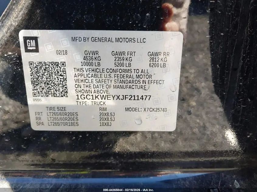 2018 CHEVROLET SILVERADO 2500HD LTZ