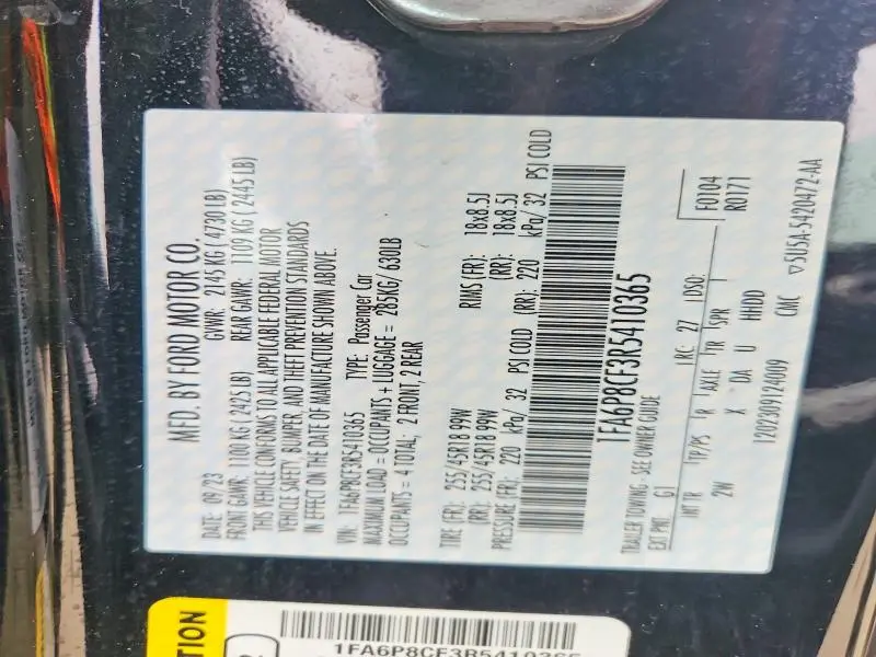 2024 FORD MUSTANG GT  