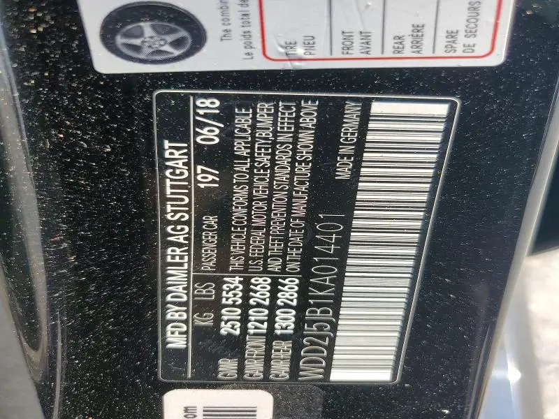 2019 MERCEDES-BENZ CLS 450  