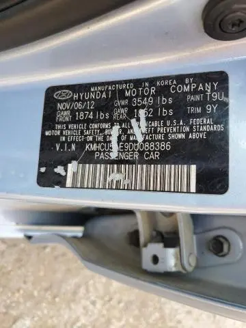 2013 HYUNDAI ACCENT GLS