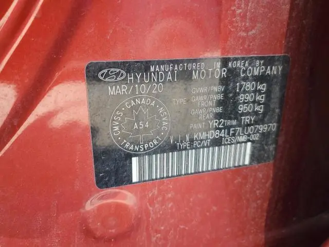 2020 HYUNDAI ELANTRA SEL  