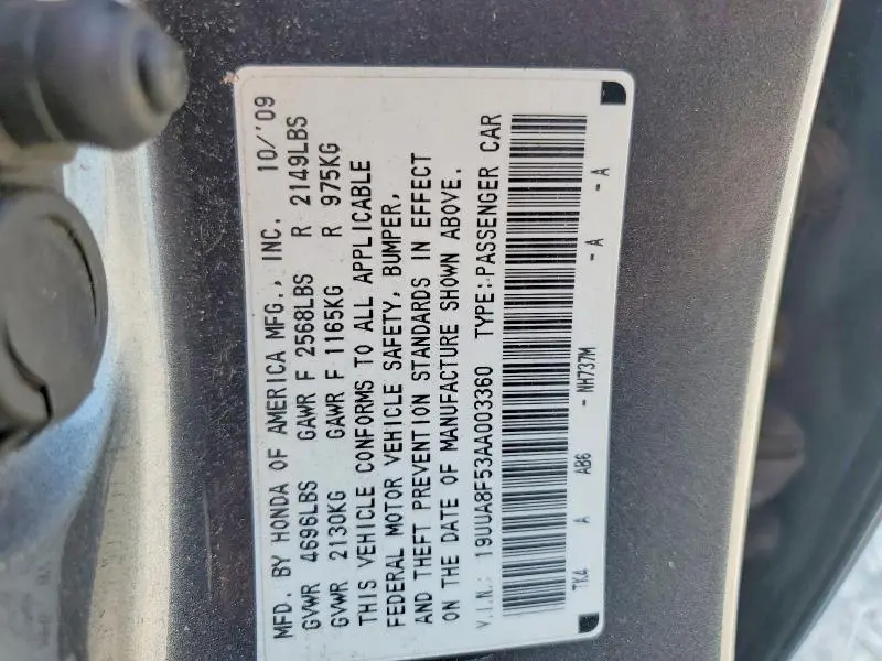 2010 ACURA TL   