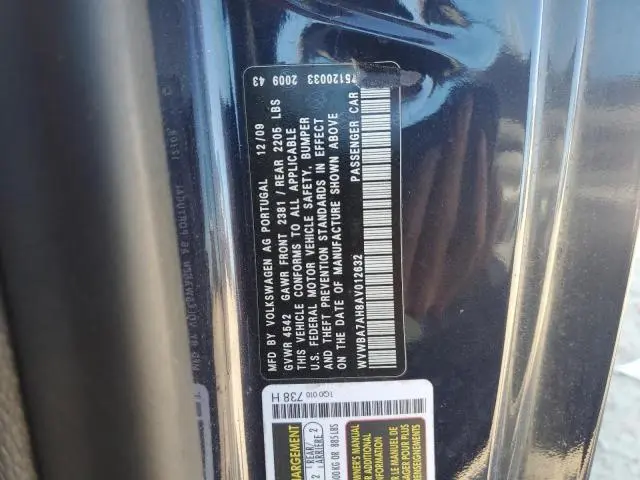 2010 VOLKSWAGEN EOS TURBO  