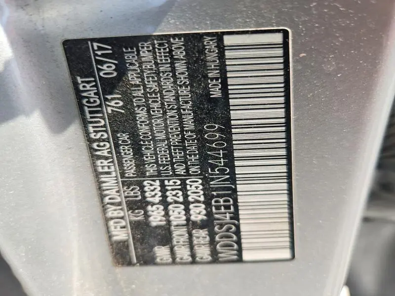 2018 MERCEDES-BENZ CLA 250  