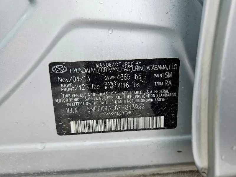 2014 HYUNDAI SONATA LIMITED  