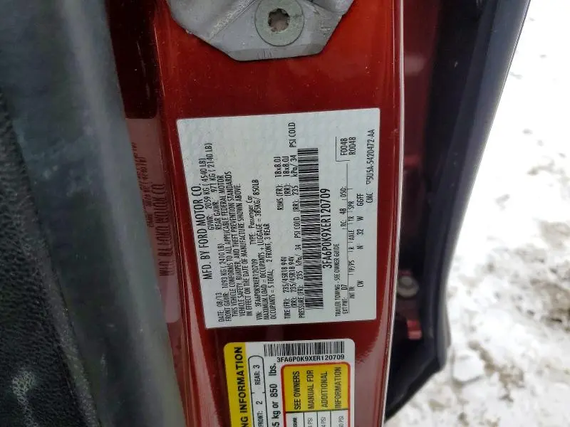 2014 FORD FUSION TITANIUM  