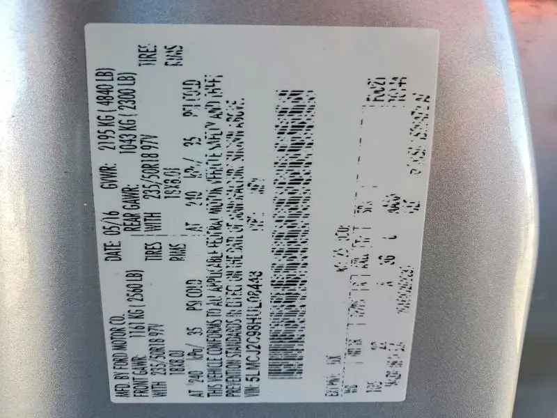 2017 LINCOLN MKC SELECT  