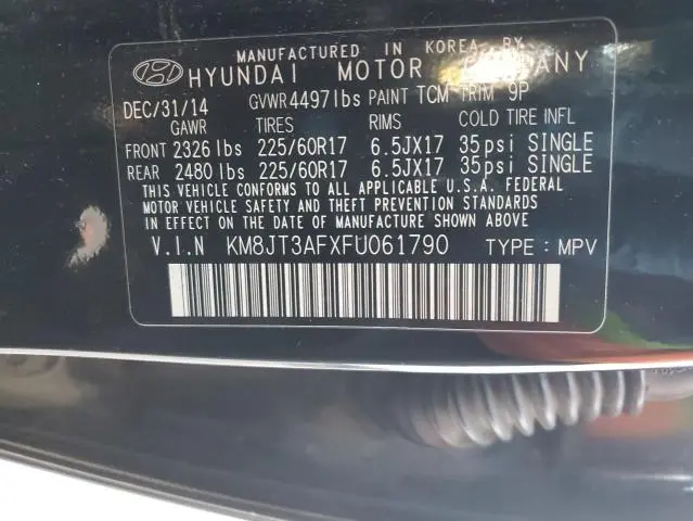 2015 HYUNDAI TUCSON GLS  