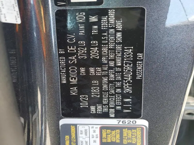 2024 KIA FORTE GT LINE  