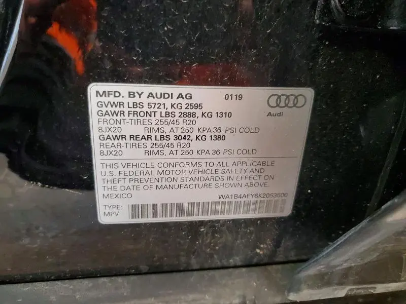 2019 AUDI SQ5 PREMIUM PLUS  