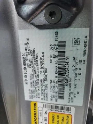 2016 FORD FUSION SE  