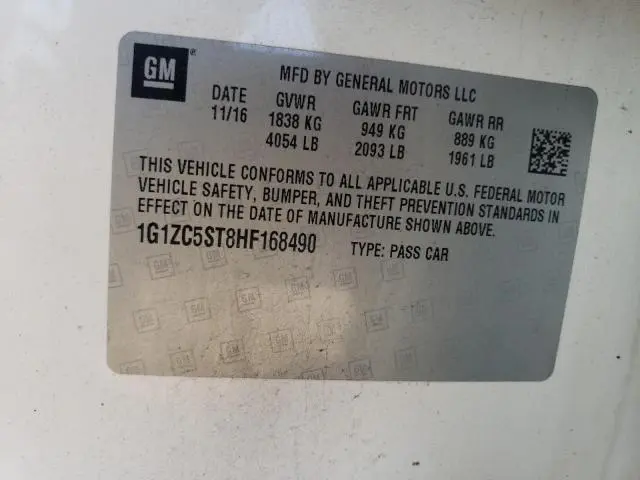 2017 CHEVROLET MALIBU LS  