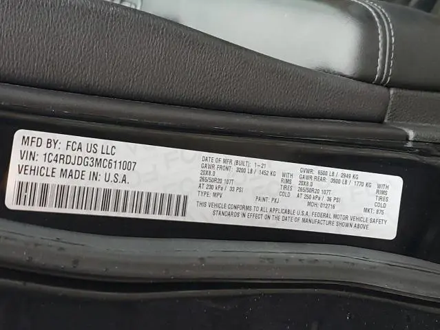 2021 DODGE DURANGO GT  