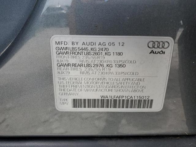 2012 AUDI Q5 PREMIUM PLUS