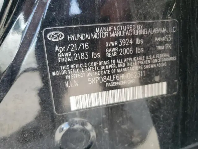 2017 HYUNDAI ELANTRA SE  