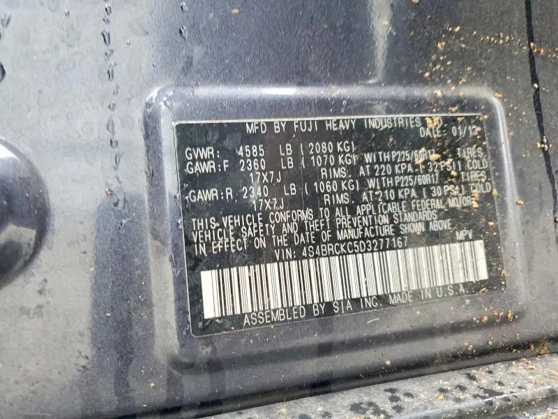 2013 SUBARU OUTBACK 2.5I LIMITED  