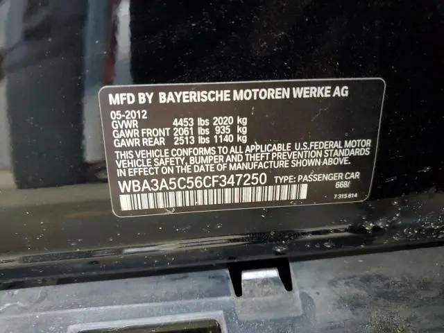 2012 BMW 328 I