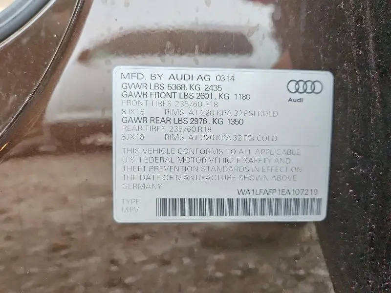 2014 AUDI Q5 PREMIUM PLUS  