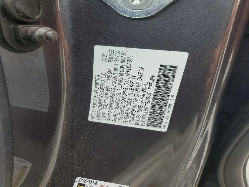 2022 HONDA ODYSSEY EXL  