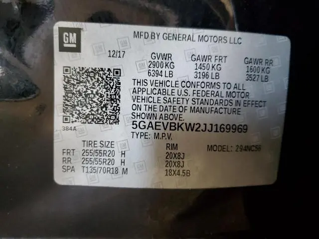 2018 BUICK ENCLAVE PREMIUM  