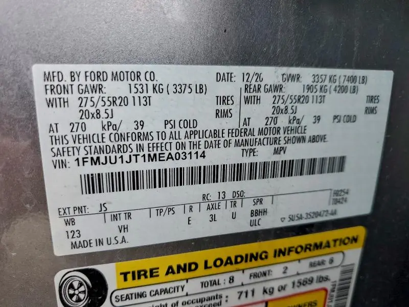 2021 FORD EXPEDITION XLT  