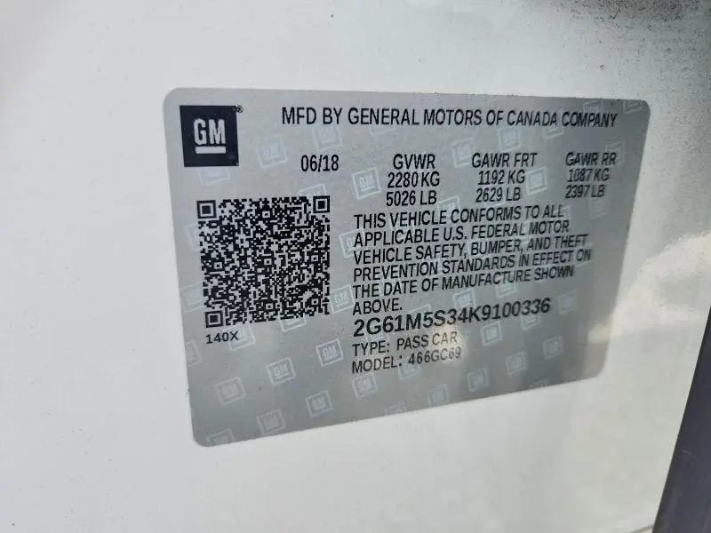 2019 CADILLAC XTS LUXURY  
