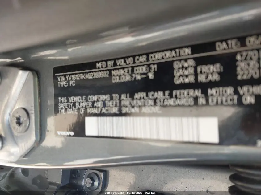 2016 VOLVO S60 T5 PREMIER