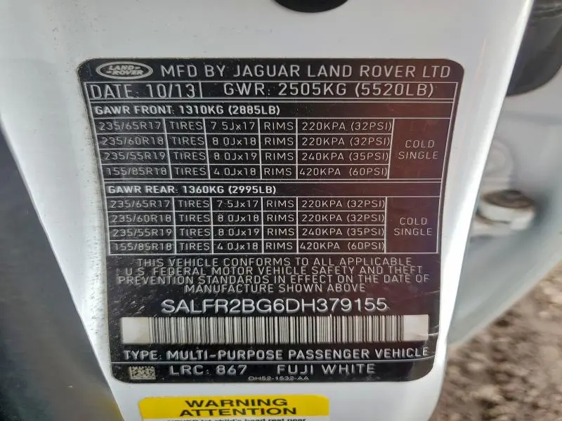 2013 LAND ROVER LR2 HSE  