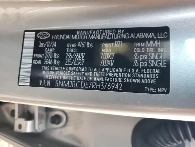 2024 HYUNDAI TUCSON SEL  