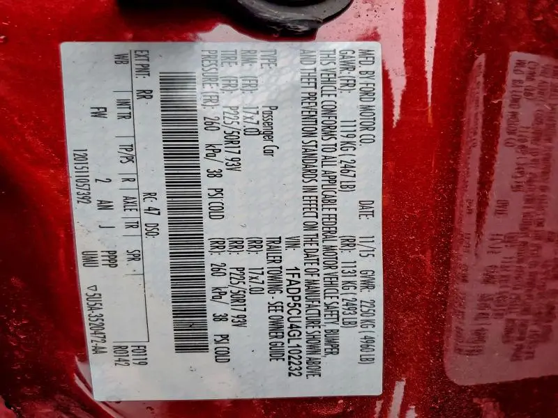 2016 FORD C-MAX PREMIUM SEL  