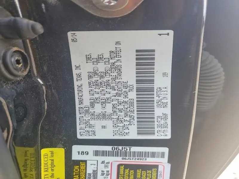 2014 TOYOTA TUNDRA CREWMAX SR5  