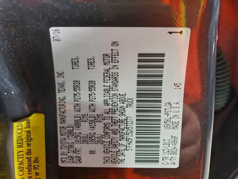 2016 TOYOTA TUNDRA CREWMAX LIMITED  