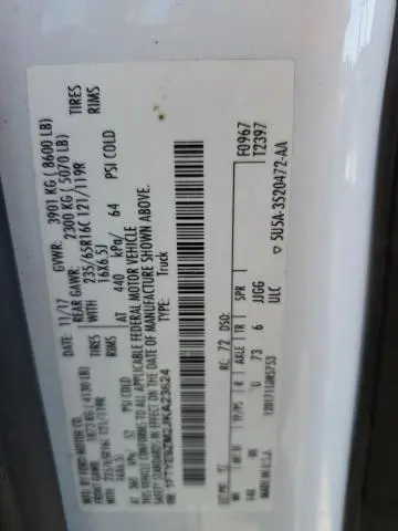 2018 FORD TRANSIT T-150  