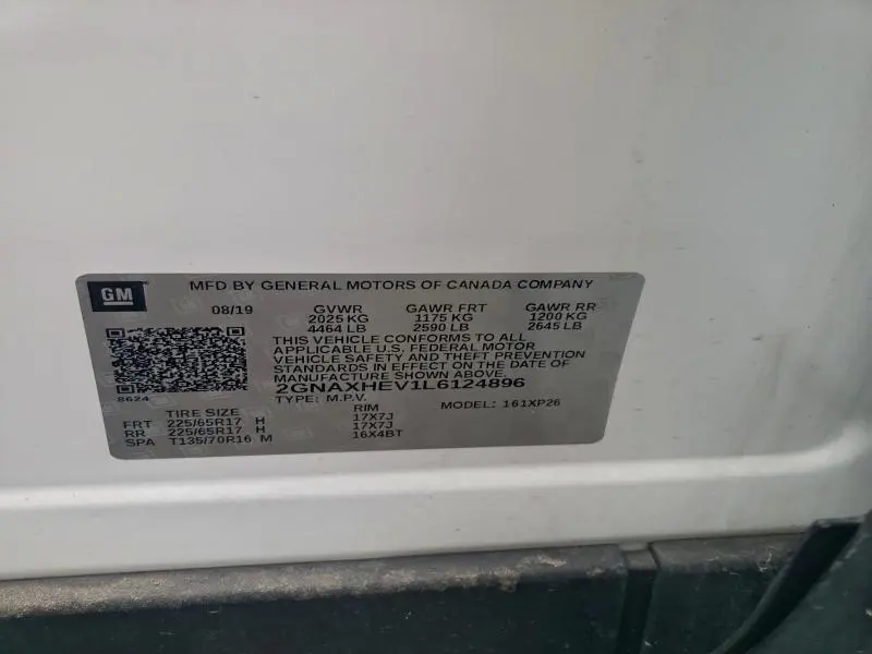 2020 CHEVROLET EQUINOX LS  