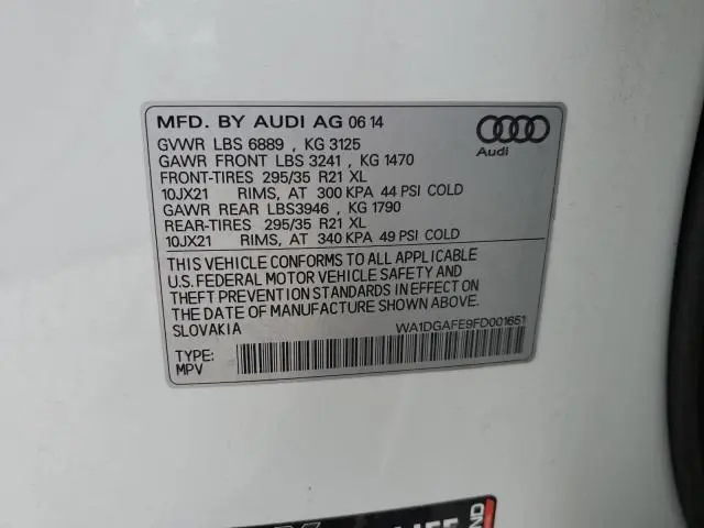 2015 AUDI Q7 PRESTIGE