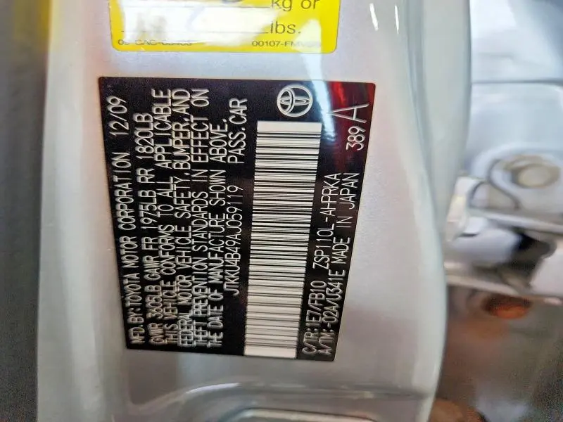 2010 SCION XD BASE  