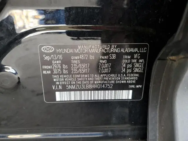 2017 HYUNDAI SANTA FE SPORT   